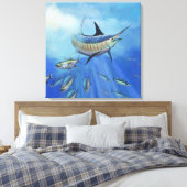 Marlin Hunt Canvas Afdruk (Insitu (Slaapkamer))