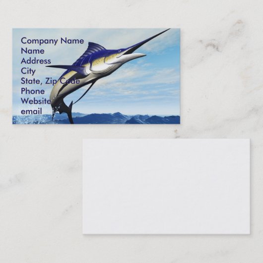 Marlin Jump Visitekaartje (Voorkant / Achterkant)