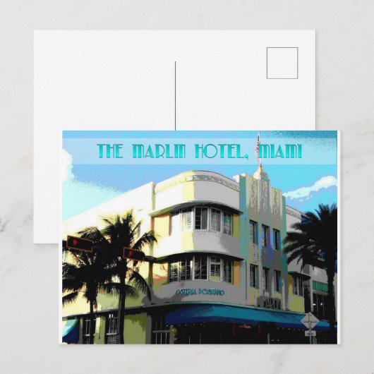 Marlin, Miami Beach Briefkaart (Voorkant / Achterkant)