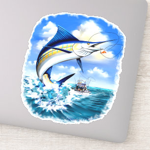 Marlin Ocean Sport Vissen Sticker