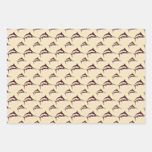 Marlin Pattern Bundle Inpakpapier Vel (Voorkant 3)