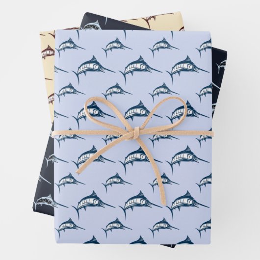 Marlin Pattern Bundle Inpakpapier Vel (In situ)