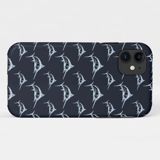 Marlin Pattern Case-Mate iPhone Case (Achterkant (horizontaal))