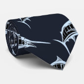 Marlin Pattern Stropdas (Opgerold)