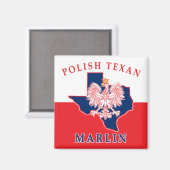 Marlin Poland Texan Magneet (Voorkant / Achterkant)