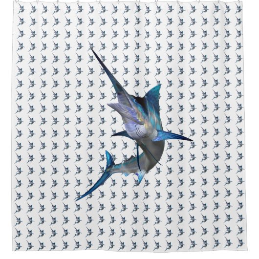 Marlin profiel Douchegordijn (Voorkant)