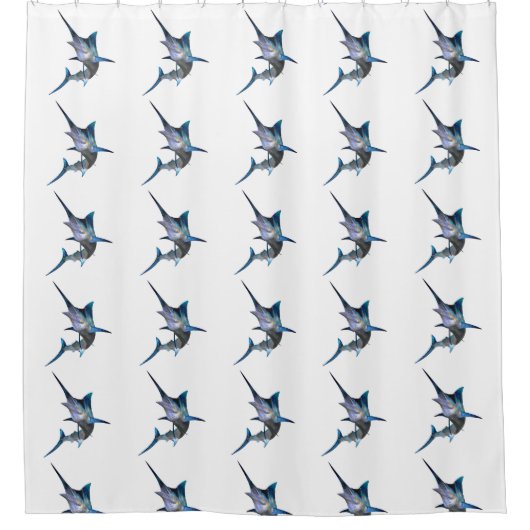 Marlin-profiel Douchegordijn (Voorkant)