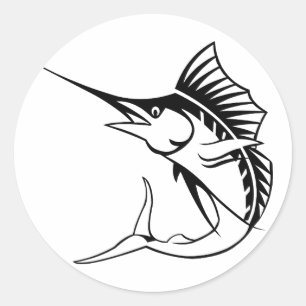 Marlin Ronde Sticker