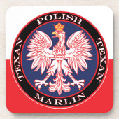 Marlin Round Poland Bier Onderzetter (Voorkant)