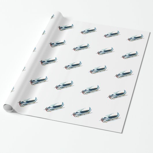 Marlin Sledding-cadeaupapier Cadeaupapier (Uitgerold)