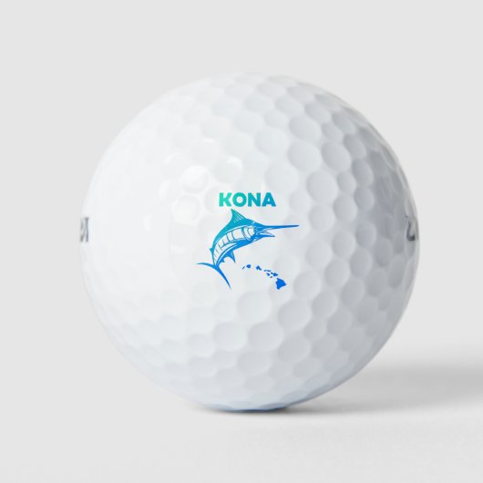 Marlin Sport Vissen Kona Hawaii Golfballen (Voorkant)