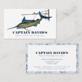 Marlin Sport Vist charterboot Visitekaartje (Voorkant / Achterkant)