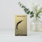 Marlin springt visitekaartje (Staand voorkant)
