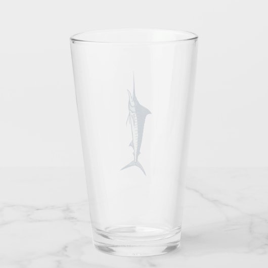 Marlin Swordfish Beer Pint Glas (Achterkant)
