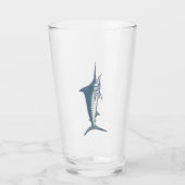 Marlin Swordfish Beer Pint Glas (Voorkant)
