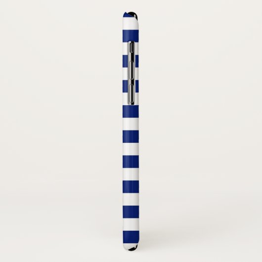 Marlin Szwaardvis Chrome on Nautical Stripes Case-Mate iPhone Case (Achterkant/links)