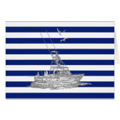 Marlin Vist Chrome over Nautical Stripes (Voorkant Horizontaal)