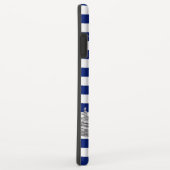 Marlin Vist Zilver op Nautical Stripes Case-Mate iPhone Case (Achterkant/rechts)