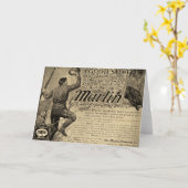  Marlin vuurwapens Good Shot Ad Wenskaart Kaart (Gele Bloem)