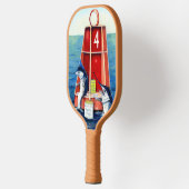 Marlins bij de Boei Pickleball Paddle (Links)