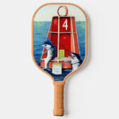 Marlins bij de Boei Pickleball Paddle (Achterkant)