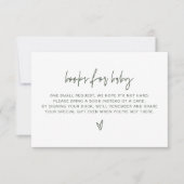 MARLO Boheemse bosgroene boeken voor babykaart Kaart (Voorkant)