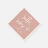 MARLO Bohemian Blush Hallo Baby shower Napkins Servet (Hoek)