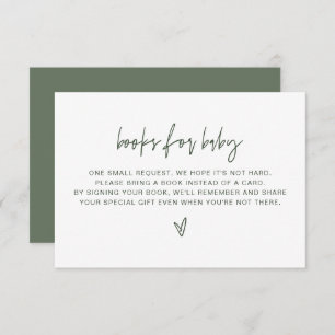 MARLO Bohemian Forest Green Books for Baby Card Kaart