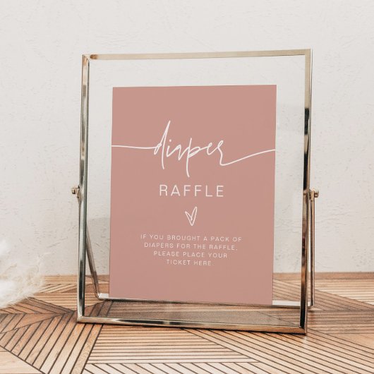 MARLO Boho Blush Pink Diaple Game Sign Poster