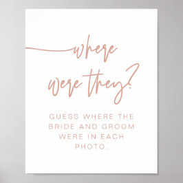 MARLO Boho Blush Roze Waar Waren Ze Bord Poster