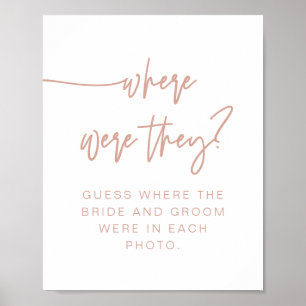MARLO Boho Blush Roze Waar Waren Ze Bord Poster