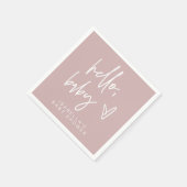 MARLO Boho Dusty Roos Hallo Baby shower Napkins Servet (Hoek)
