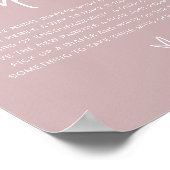 MARLO Boho Dusty Roos Late Night Diapers Game Poster (Hoek)