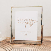 MARLO Boho Earth Tone Beige Cards & Gifts Sign Poster