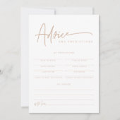 MARLO Boho Earth Toned Baby Advice & Predications Kaart (Voorkant)