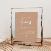 MARLO Boho Earth Toned Late Night Diapers Game Poster