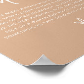 MARLO Boho Earth Toned Late Night Diapers Game Poster (Hoek)