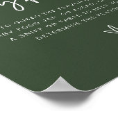 MARLO Boho Forest Green raadt het Baby-voedselspel Poster (Hoek)