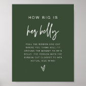MARLO Boho Forest Groen Hoe Groot is Haar Buik Spe Poster (Voorkant)