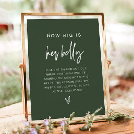 MARLO Boho Forest Groen Hoe Groot is Haar Buik Spe Poster