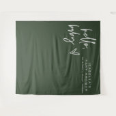 MARLO Boho Hallo Forest Green Baby shower Tapestry Wandkleed (Voorkant (horizontaal))