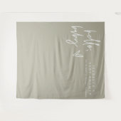 MARLO Boho Hallo Sage Green Baby shower Tapestry Wandkleed (Voorkant (horizontaal))