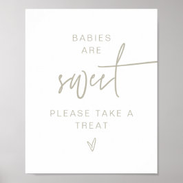 MARLO Boho Sage Green Baby's zijn zoet gebaar Poster