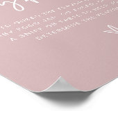 MARLO Boho Stof Roze Raad de Babyvoeding Spel Poster (Hoek)