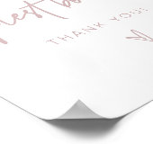 MARLO Boho Stof Roze Roze Guestbook Bord Poster (Hoek)