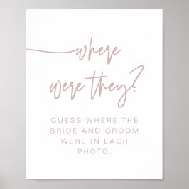 MARLO Boho Stof Roze Waar Waren Ze Bord Poster