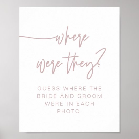 MARLO Boho Stof Roze Waar Waren Ze Teken Poster (Voorkant)