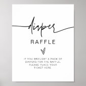 MARLO Bold Contemmodern Daper Raffle Game Sign Poster (Voorkant)