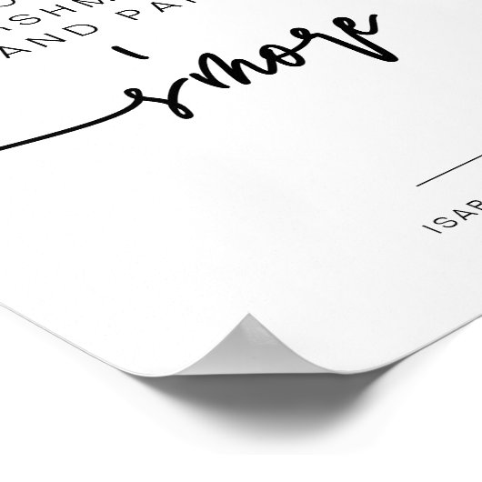 MARLO Bold Contemmodern S'mores Bar Sign Poster (Hoek)