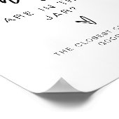 MARLO Bold hoeveel Snoepjes Baby shower gamen Poster (Hoek)